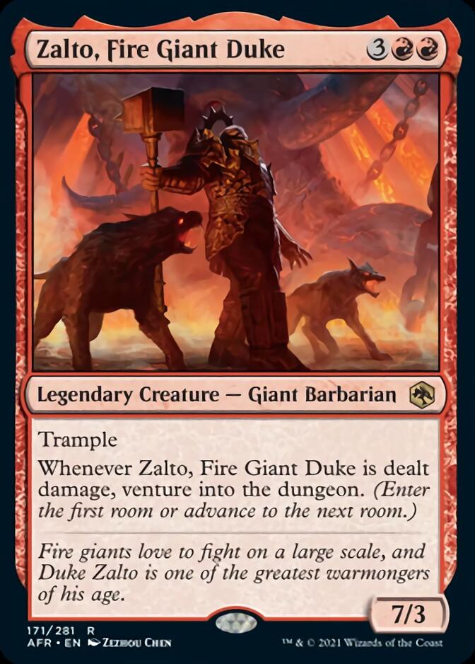Magic | Zalto, Fire Giant Duke [Dungeons & Dragons: Adventures in the Forgotten Realms] | The Nerd Merchant