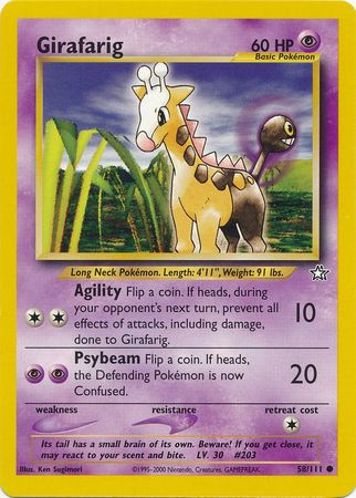Pokemon | Girafarig (58/111) [Neo Genesis Unlimited] | The Nerd Merchant