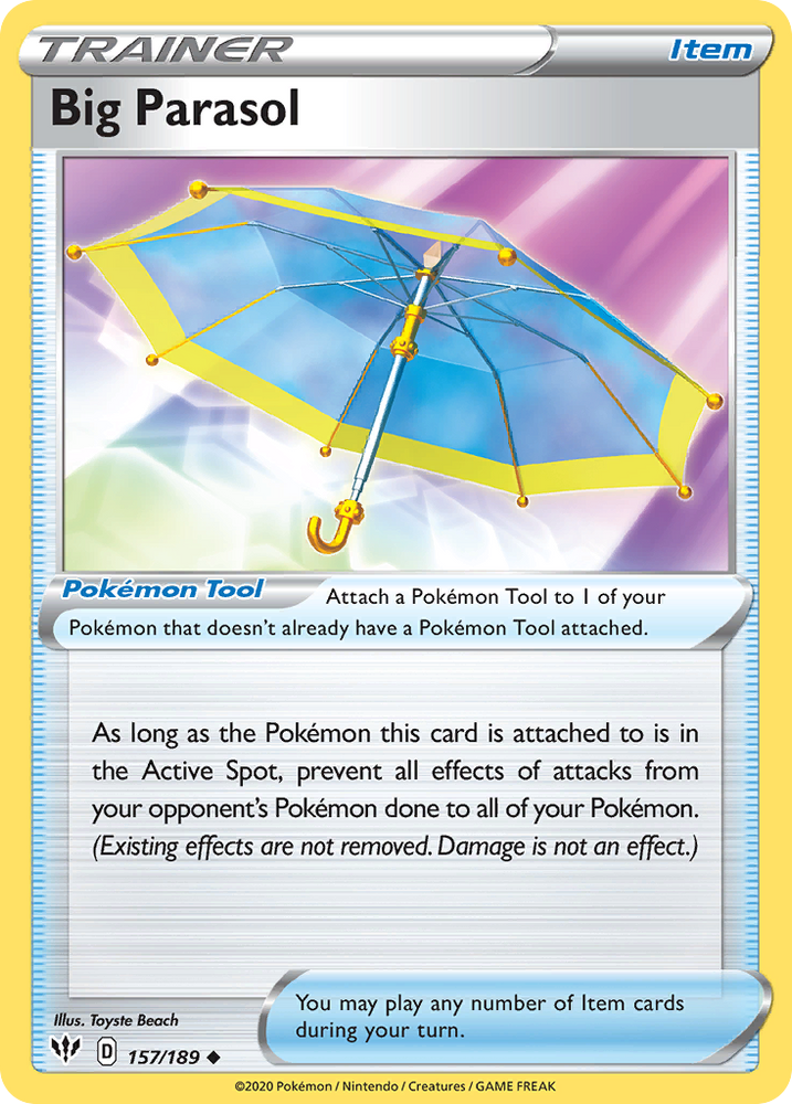 Pokemon | Big Parasol (157/189) [Sword & Shield: Darkness Ablaze] | The Nerd Merchant