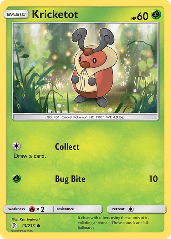 Pokemon| Kricketot (13/236) [Sun & Moon: Cosmic Eclipse] | The Nerd Merchant
