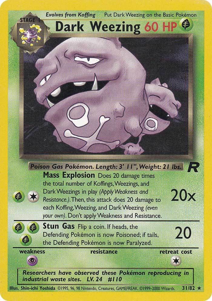 Pokemon | Dark Weezing (31/82) [Team Rocket Unlimited] | The Nerd Merchant