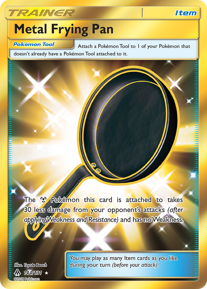 Pokemon | Metal Frying Pan (144/131) [Sun & Moon: Forbidden Light] | The Nerd Merchant
