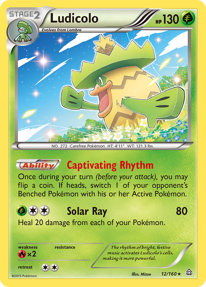 Pokemon | Ludicolo (12/160) [XY: Primal Clash] | The Nerd Merchant