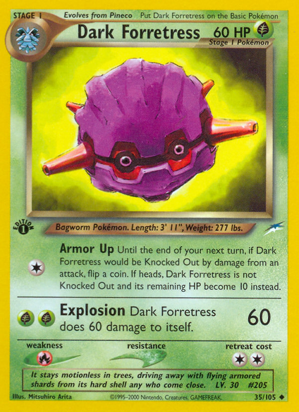Pokemon | Dark Forretress (35/105) [Neo Destiny 1st Edition] | The Nerd Merchant