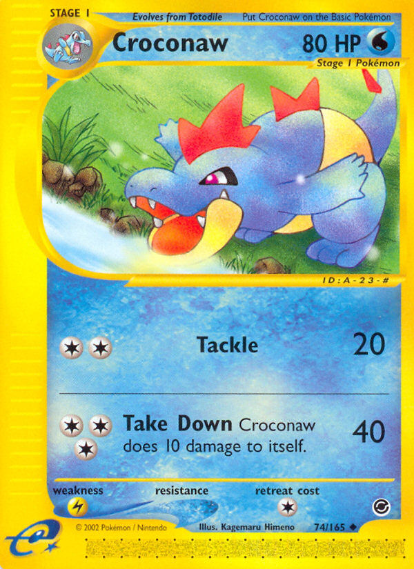 Pokemon | Croconaw (74/165) [Expedition: Base Set] | The Nerd Merchant