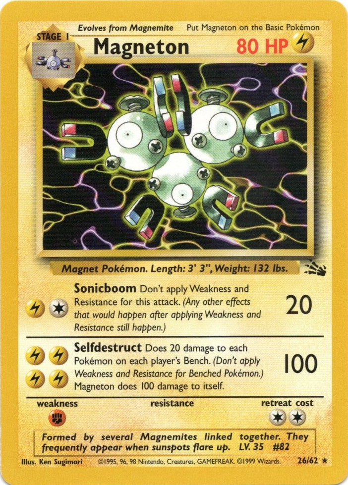 Pokemon | Magneton (26/62) [Fossil Unlimited] | The Nerd Merchant
