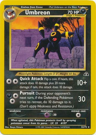 Pokemon | Umbreon (32/75) [Neo Discovery Unlimited] | The Nerd Merchant