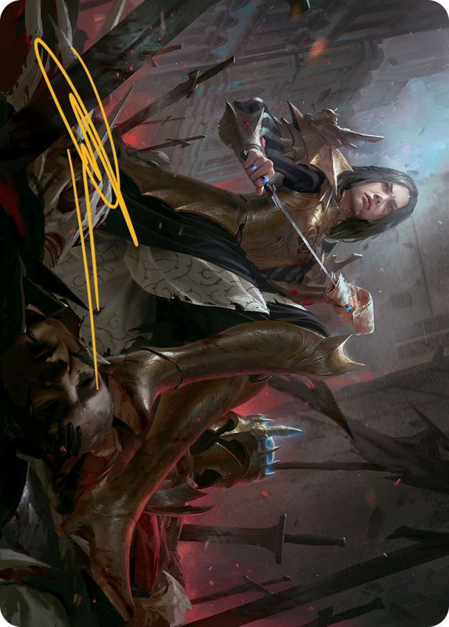 Magic | Marchesa, Resolute Monarch Art Card (Gold-Stamped Signature) [March of the Machine Art Series] | The Nerd Merchant