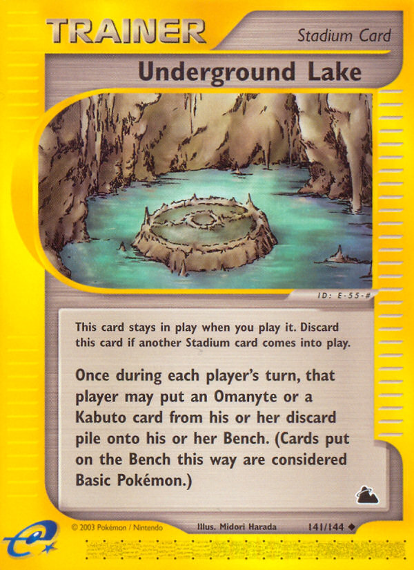 Pokemon | Underground Lake (141/144) [Skyridge] | The Nerd Merchant