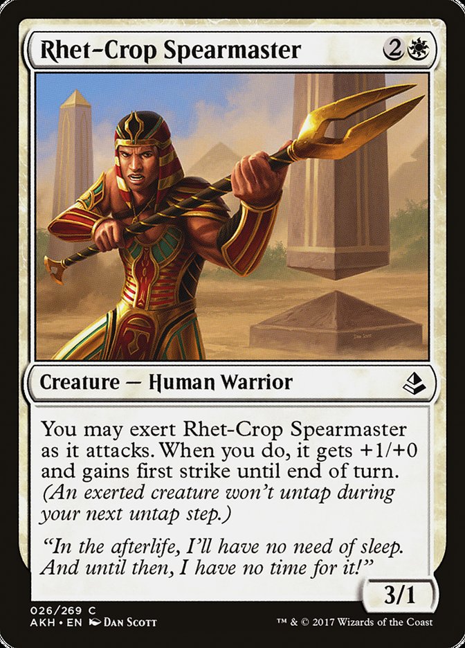 Magic | Rhet-Crop Spearmaster [Amonkhet] | The Nerd Merchant