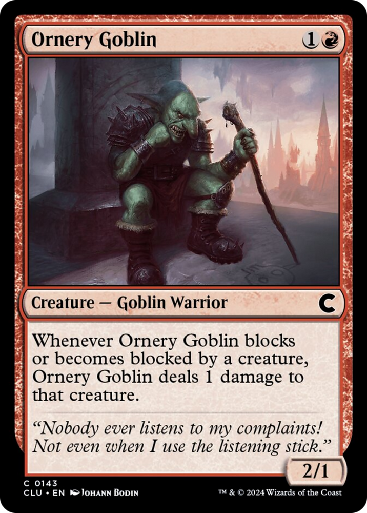 Magic | Ornery Goblin [Ravnica: Clue Edition] | The Nerd Merchant