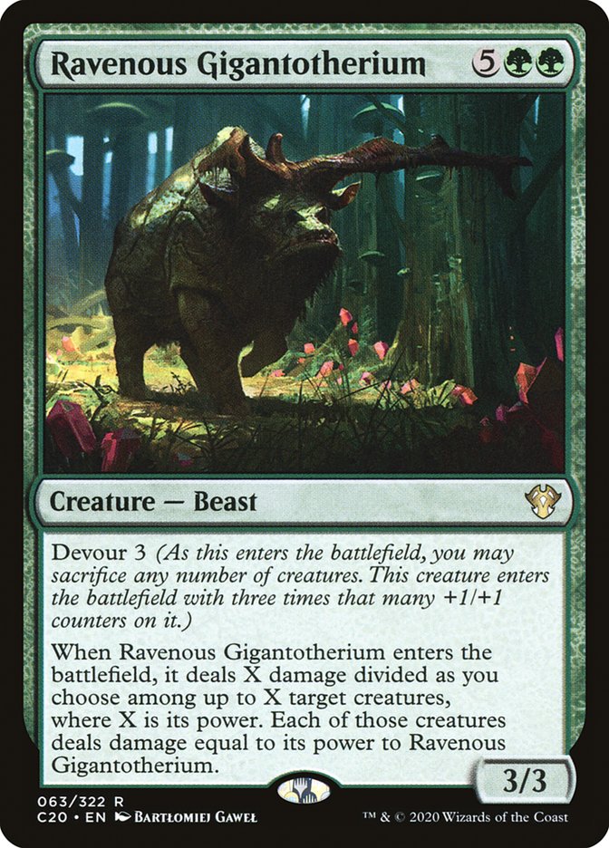 Magic | Ravenous Gigantotherium [Commander 2020] | The Nerd Merchant
