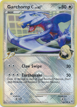 Pokemon | Garchomp C (60/147) (Staff League Promo) [Platinum: Supreme Victors] | The Nerd Merchant