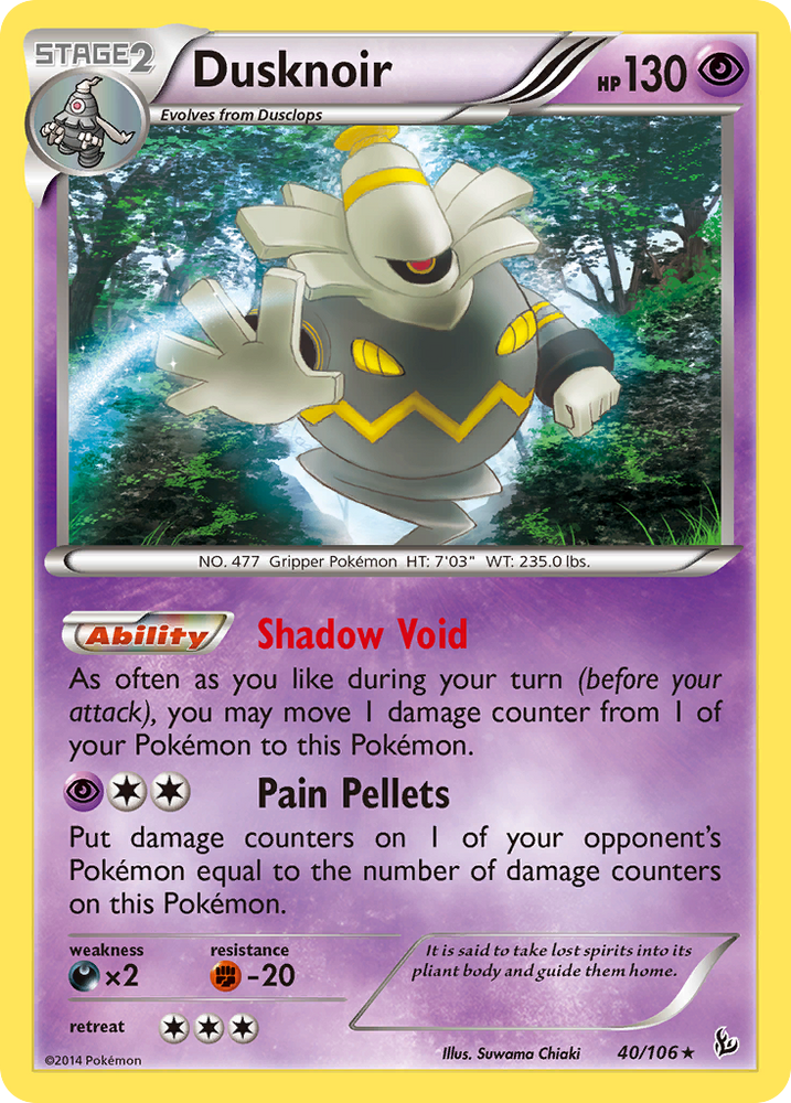 Pokemon | Dusknoir (40/106) [XY: Flashfire] | The Nerd Merchant
