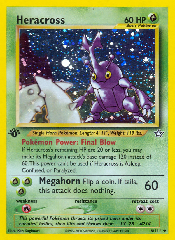 Pokemon | Heracross (6/111) [Neo Genesis 1st Edition] | The Nerd Merchant