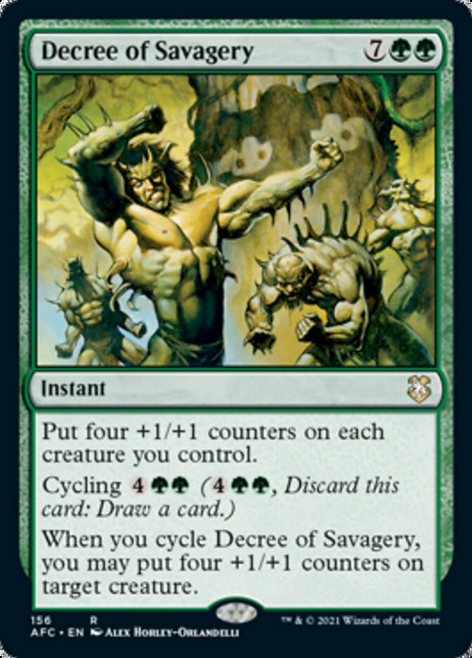 Magic | Decree of Savagery [Dungeons & Dragons: Adventures in the Forgotten Realms Commander] | The Nerd Merchant