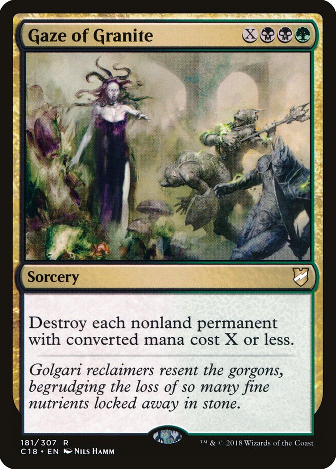 Magic | Gaze of Granite [Commander 2018] | The Nerd Merchant