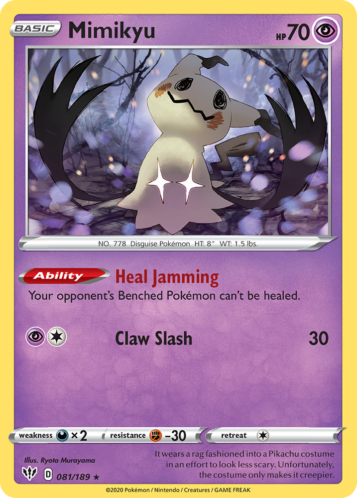 Pokemon | Mimikyu (081/189) [Sword & Shield: Darkness Ablaze] | The Nerd Merchant