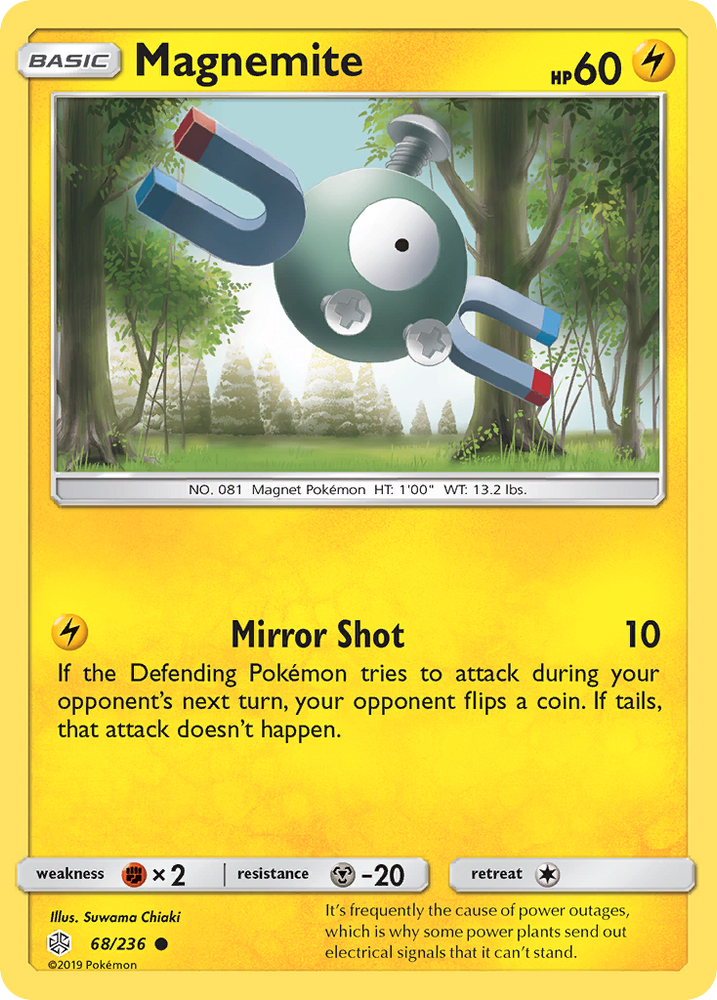 Pokemon| Magnemite (68/236) [Sun & Moon: Cosmic Eclipse] | The Nerd Merchant