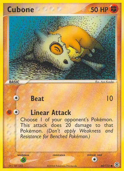 Pokemon | Cubone (60/112) [EX: FireRed & LeafGreen] | The Nerd Merchant