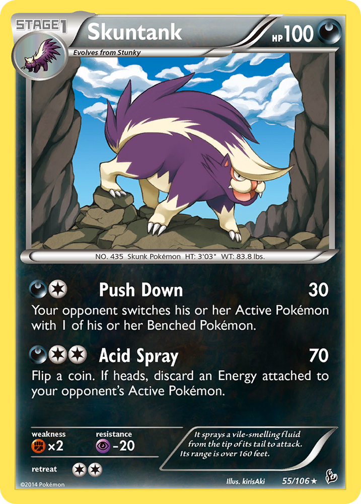 Pokemon | Skuntank (55/106) [XY: Flashfire] | The Nerd Merchant