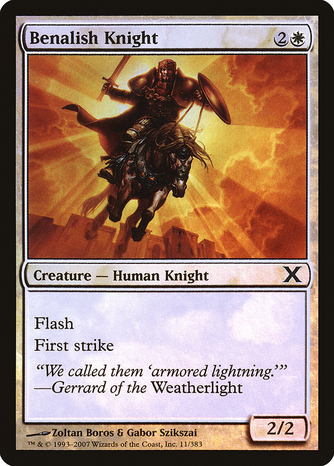 Magic | Benalish Knight (Premium Foil) [Tenth Edition] | The Nerd Merchant