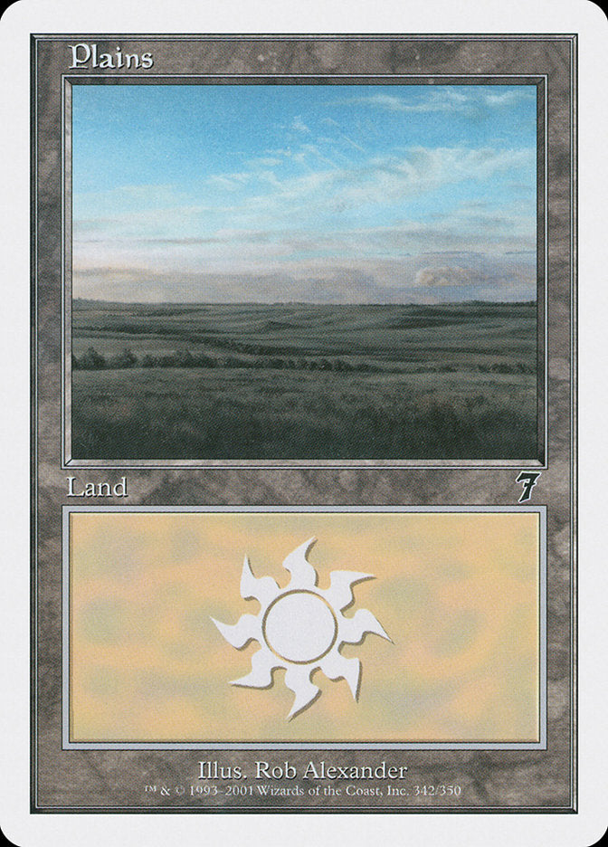 Magic | Plains (342) [Seventh Edition] | The Nerd Merchant