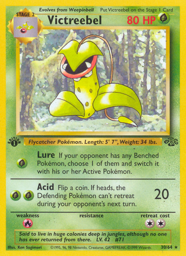 Pokemon | Victreebel (30/64) [Jungle 1st Edition] | The Nerd Merchant