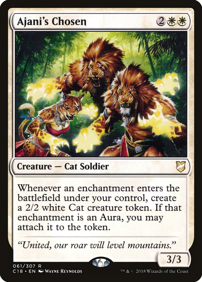 Magic | Ajani's Chosen [Commander 2018] | The Nerd Merchant