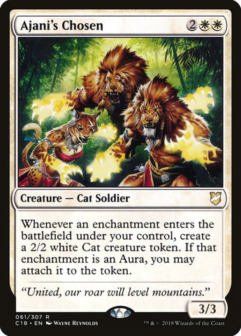 Magic | Ajani's Chosen [Commander 2018] | The Nerd Merchant