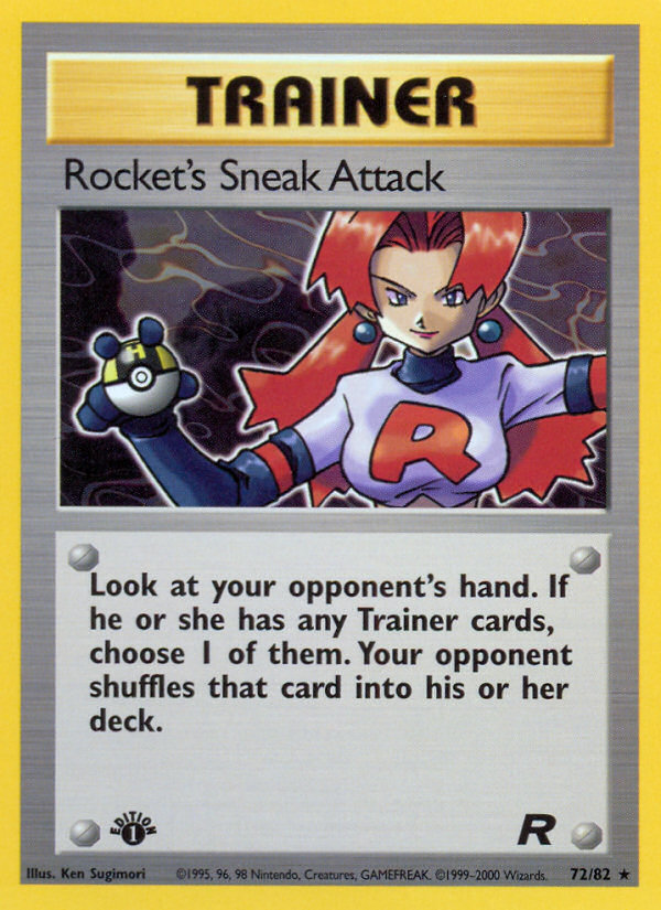 Pokemon | Rocket's Sneak Attack (72/82) [Team Rocket 1st Edition] | The Nerd Merchant