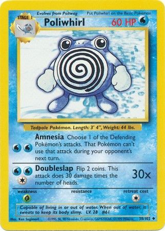 Pokemon | Poliwhirl (38/102) [Base Set Unlimited] | The Nerd Merchant