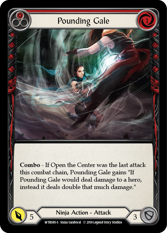 Flesh and Blood TCG | Pounding Gale [WTR085-S] (Welcome to Rathe)  Alpha Print Normal | The Nerd Merchant