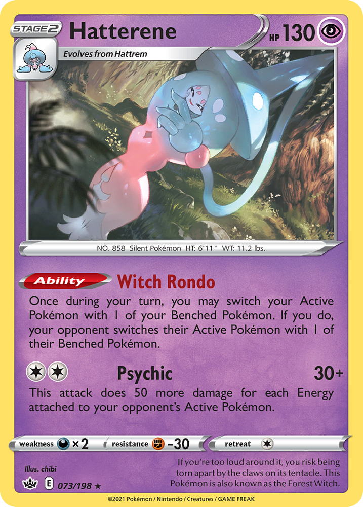 Pokemon | Hatterene (073/198) (Theme Deck Exclusive) [Sword & Shield: Chilling Reign] | The Nerd Merchant