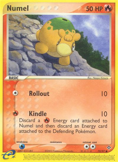 Pokemon | Numel (70/97) [EX: Dragon] | The Nerd Merchant