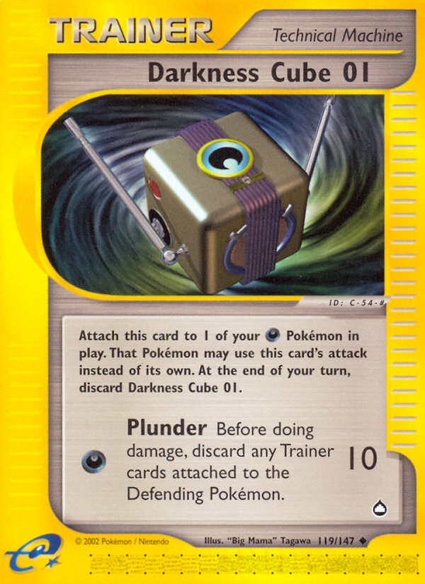 Pokemon | Darkness Cube 01 (119/147) [Aquapolis] | The Nerd Merchant