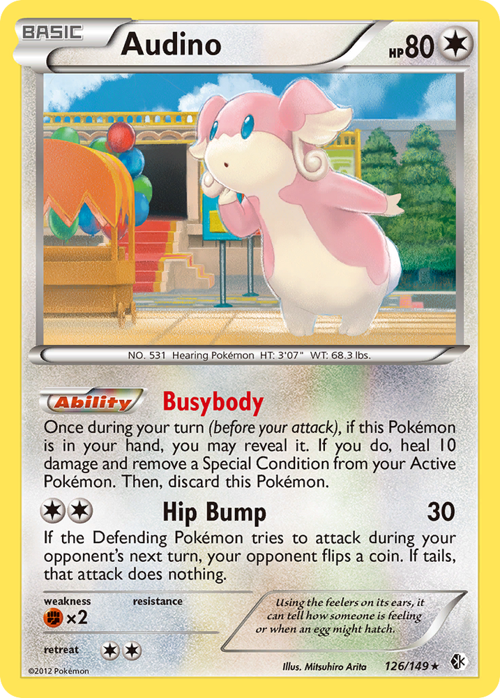 Pokemon | Audino (126/149) [Black & White: Boundaries Crossed] | The Nerd Merchant