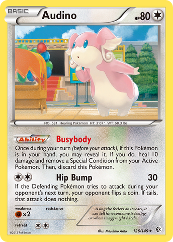 Pokemon | Audino (126/149) [Black & White: Boundaries Crossed] | The Nerd Merchant