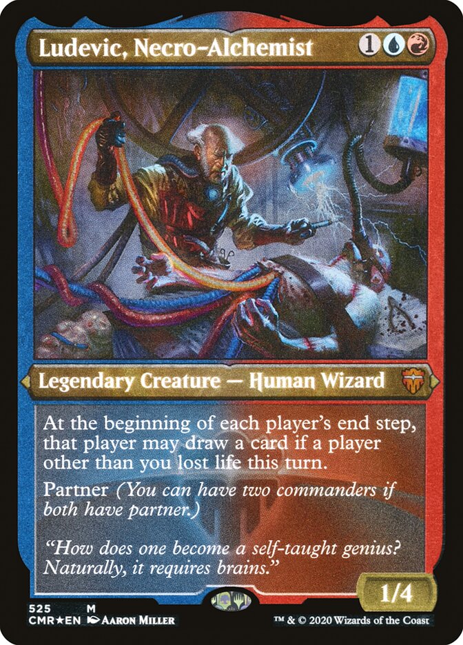 Magic | Ludevic, Necro-Alchemist (Etched) [Commander Legends] | The Nerd Merchant