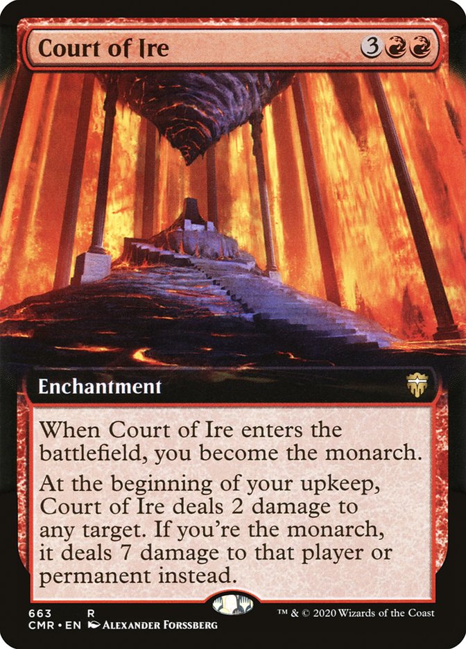 Magic | Court of Ire (Extended Art) [Commander Legends] | The Nerd Merchant