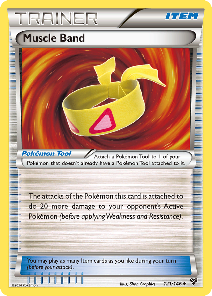 Pokemon | Muscle Band (121/146) [XY: Base Set] | The Nerd Merchant