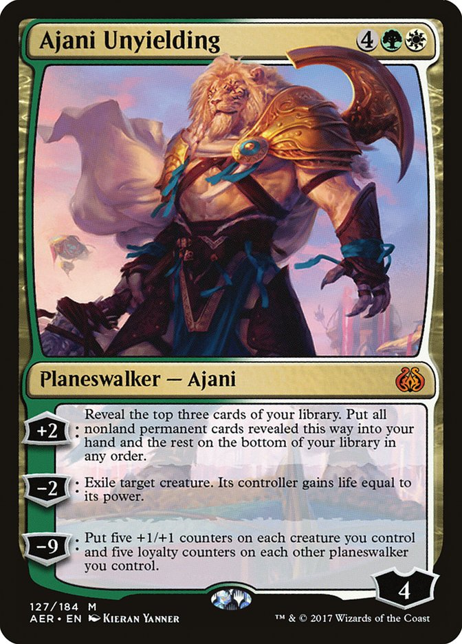 Magic | Ajani Unyielding [Aether Revolt] | The Nerd Merchant