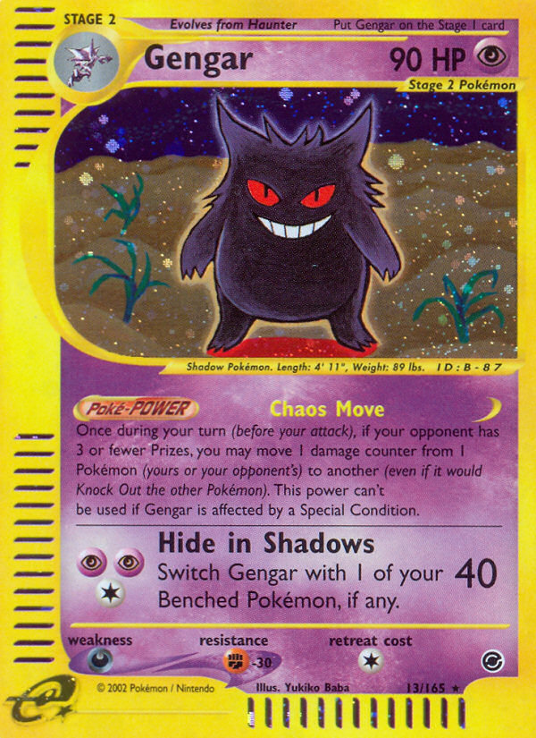 Pokemon | Gengar (13/165) [Expedition: Base Set] | The Nerd Merchant
