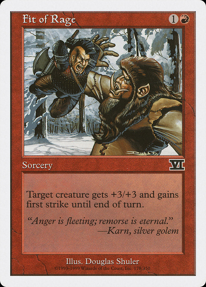 Magic | Fit of Rage [Classic Sixth Edition] | The Nerd Merchant