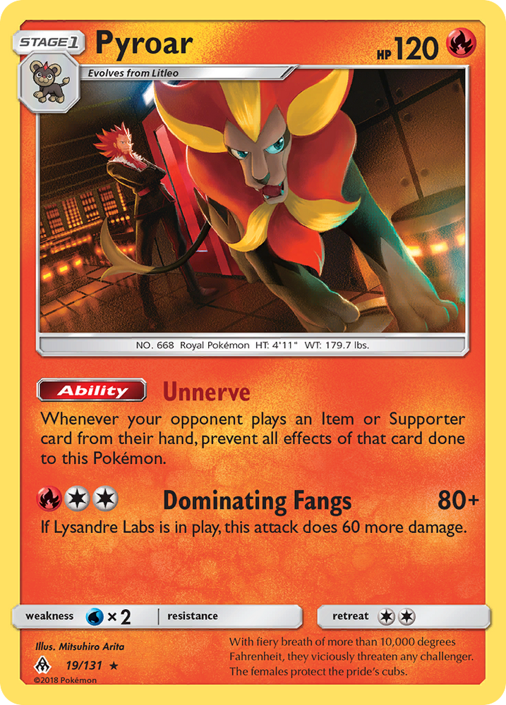 Pokemon | Pyroar (19/131) [Sun & Moon: Forbidden Light] | The Nerd Merchant