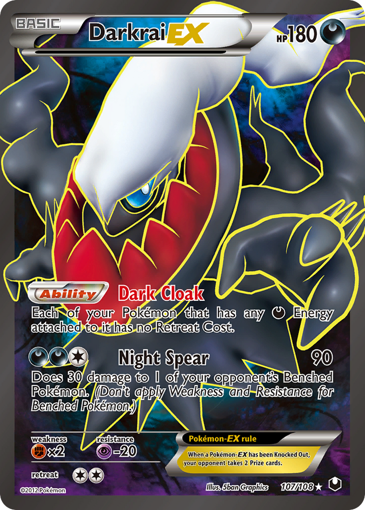 Pokemon | Darkrai EX (107/108) [Black & White: Dark Explorers] | The Nerd Merchant