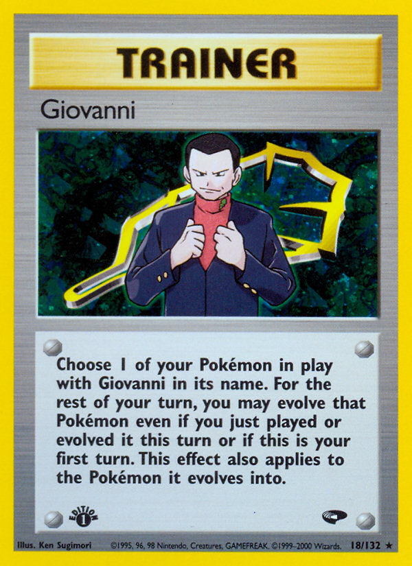 Pokemon | Giovanni (18/132) [Gym Challenge 1st Edition] | The Nerd Merchant
