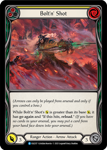 Flesh and Blood TCG | Bolt'n' Shot (Yellow) [ELE217] (Tales of Aria)  1st Edition Normal | The Nerd Merchant