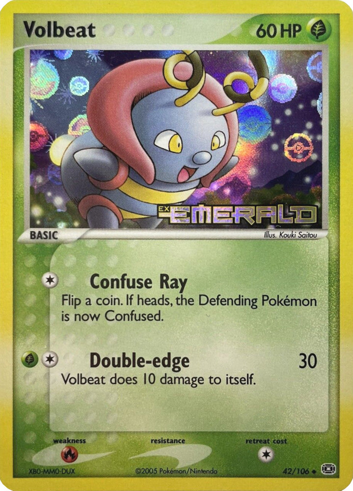Pokemon | Volbeat (42/106) (Stamped) [EX: Emerald] | The Nerd Merchant