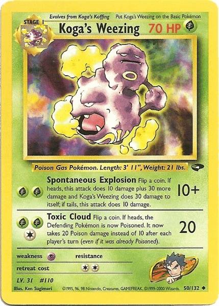 Pokemon | Koga's Weezing (50/132) [Gym Challenge Unlimited] | The Nerd Merchant
